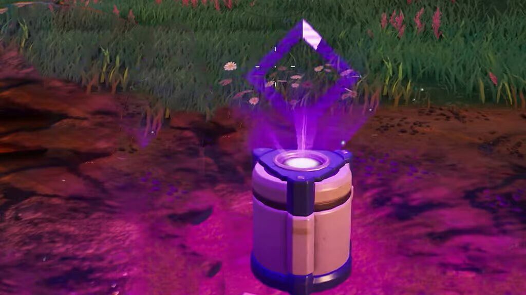 Combat caches come in later and drop from rifts in the sky. (Image via Epic Games)