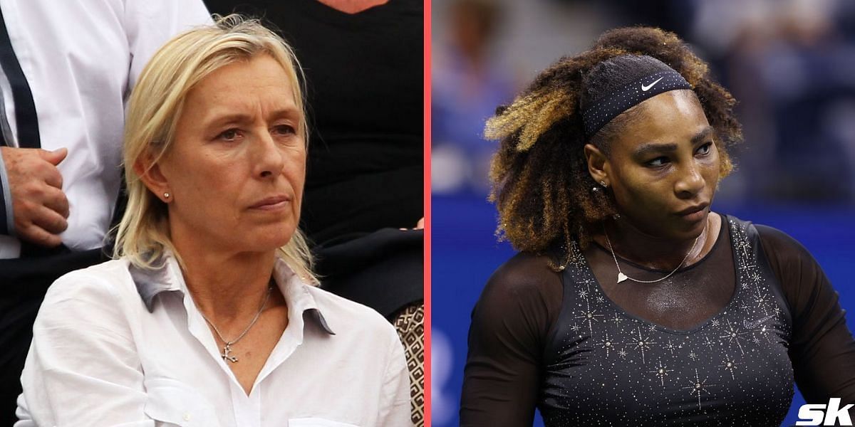 Martina Navratilova (L) and Serena Williams (R)