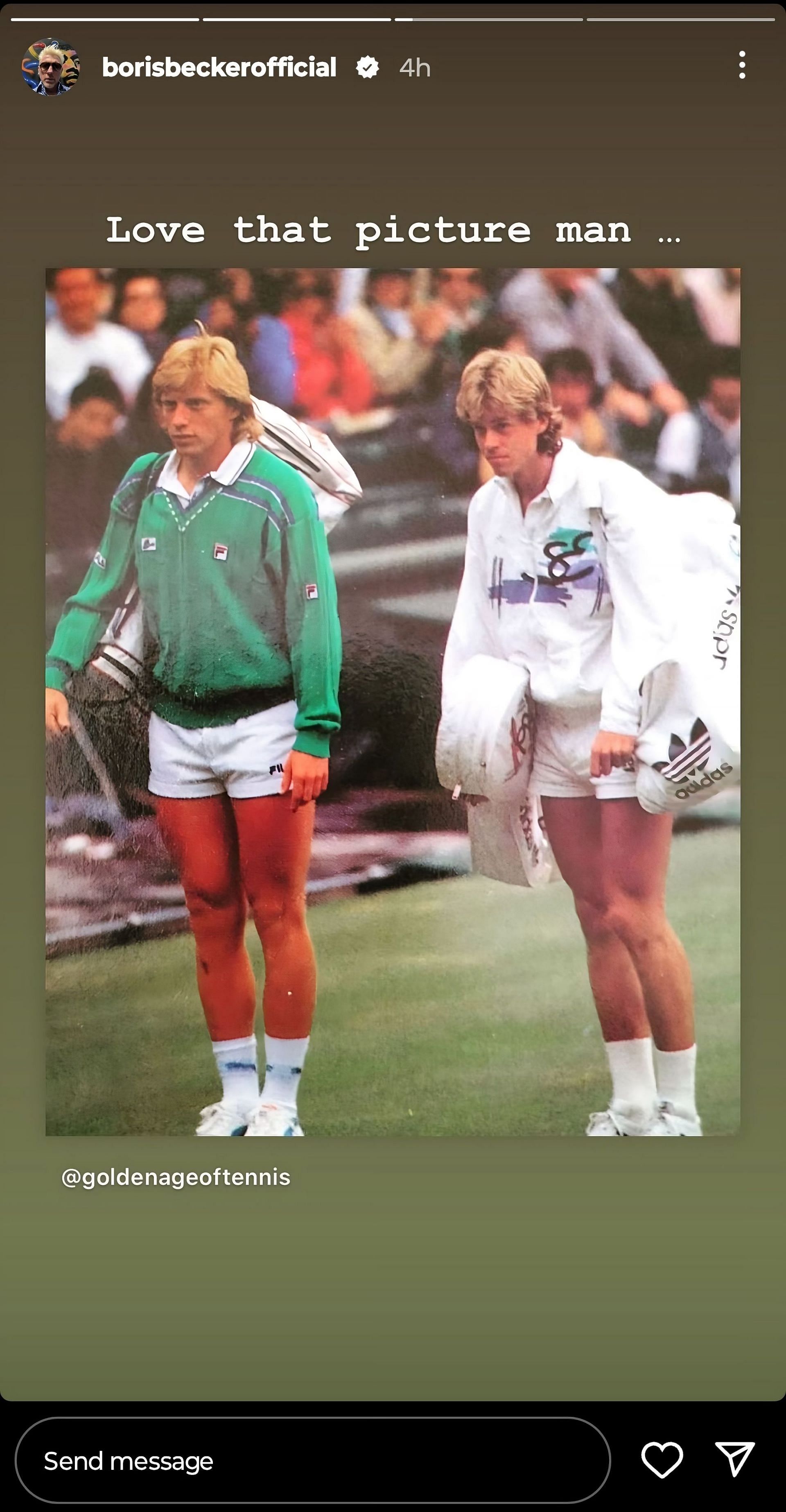 Boris Becker on Instagram