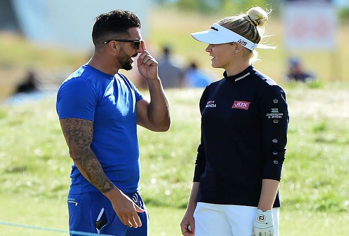 Charley Hull brought Ozzie Smith, an MMA champion and her fiancé, to the  ANA Inspiration, This is the Loop