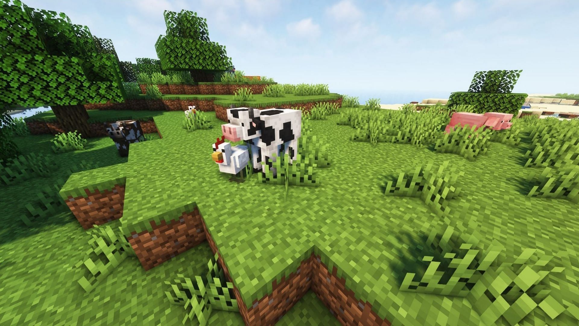 Better Vanilla Animals adds new textures to regular passive animals in Minecraft (Image via CurseForge)