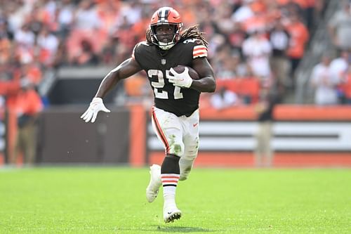 Kareem Hunt at New York Jets v Cleveland Browns