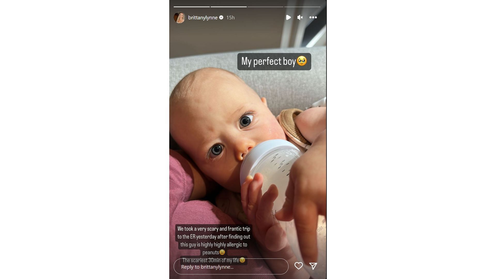 Patrick Mahomes' baby son rushed to hospital in 'scariest 30 minutes of my  life' after allergic reaction to peanuts