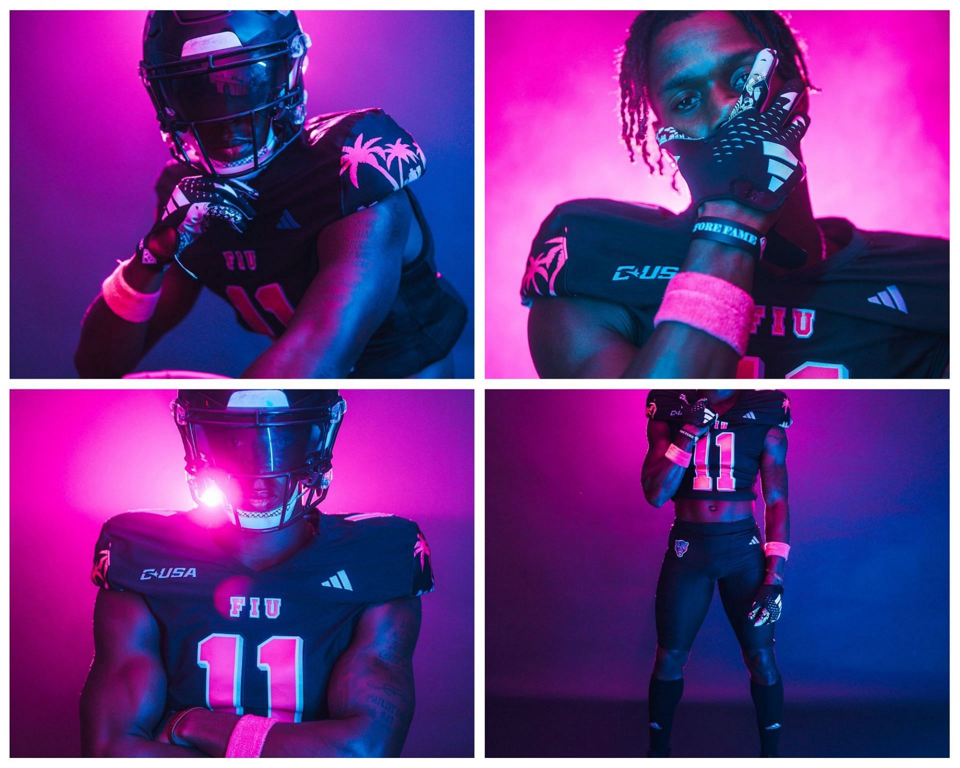 Welcome to M I A M I 😍🌴@FIU.football has unveiled their new Miami Vice  alternate uniforms 👀 (via @fiu.football)