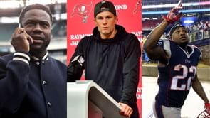 Kevin Hart gets brutally injured after racing Tom Brady's ex-teammate Stevan Ridley - "Got to be the dumbest man alive"