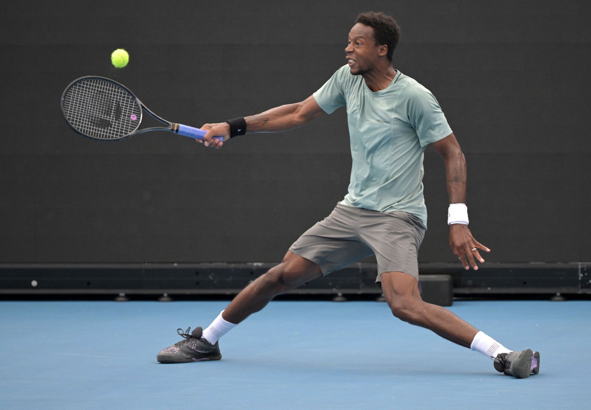 Gael Monfils at the 2023 Ultimate Tennis Showdown