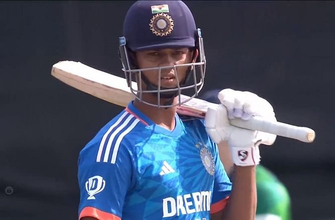 [Watch] Team India opener Yashasvi Jaiswal falls cheaply for 18 in 2nd T20I vs Ireland