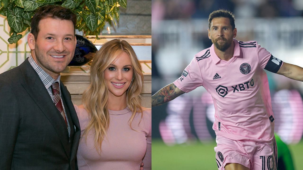Tony Romo and his wife came out to see Lionel Messi