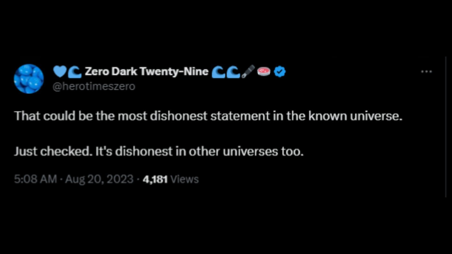 Screenshot of an X (formerly known as Twitter) user remarking on Eric&#039;s claims about the Trump family in the viral video clip. (Photo via @RonFilipkowski/X)