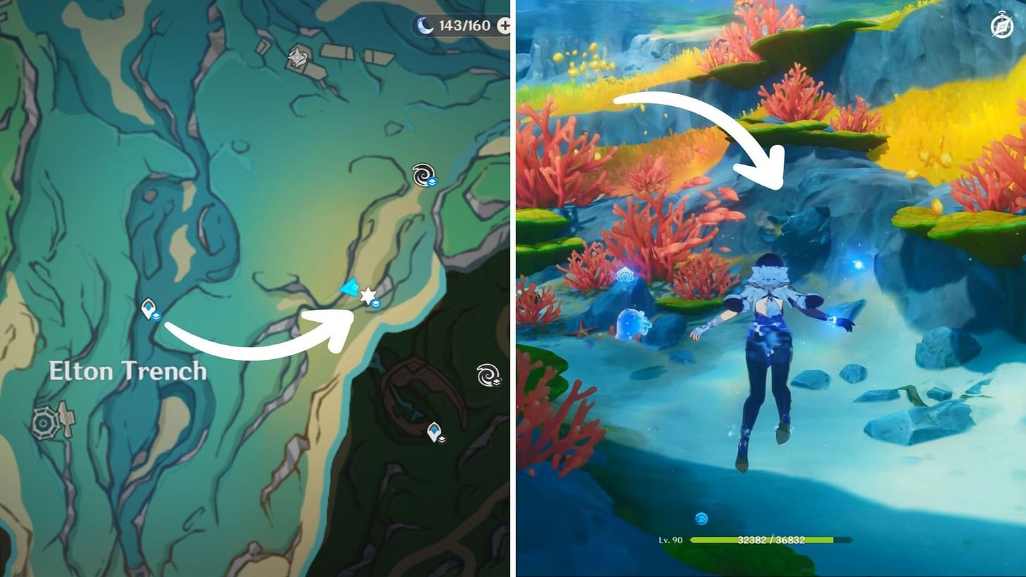 Genshin Impact Fontaine Otter locations for eight hidden chests