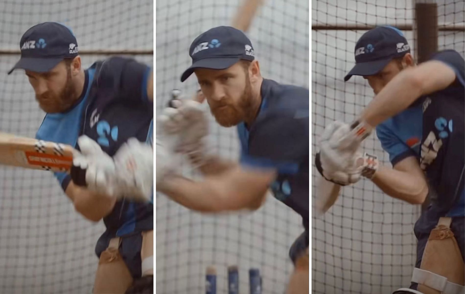 Kane Williamson during a net session. (Pics: Instagram)