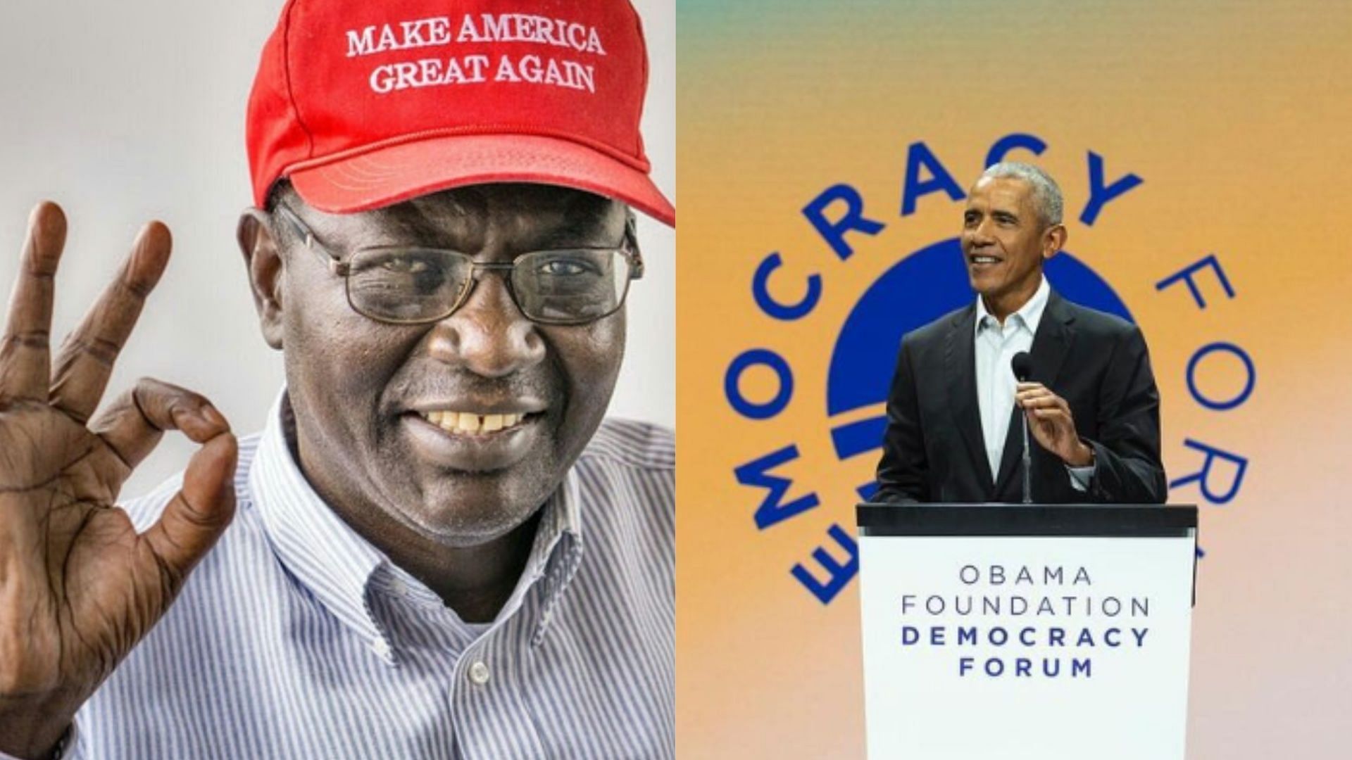 Malik Obama is the elder half-brother of Barack Obama. (Image via X/Malim Obama/Barack Obama)