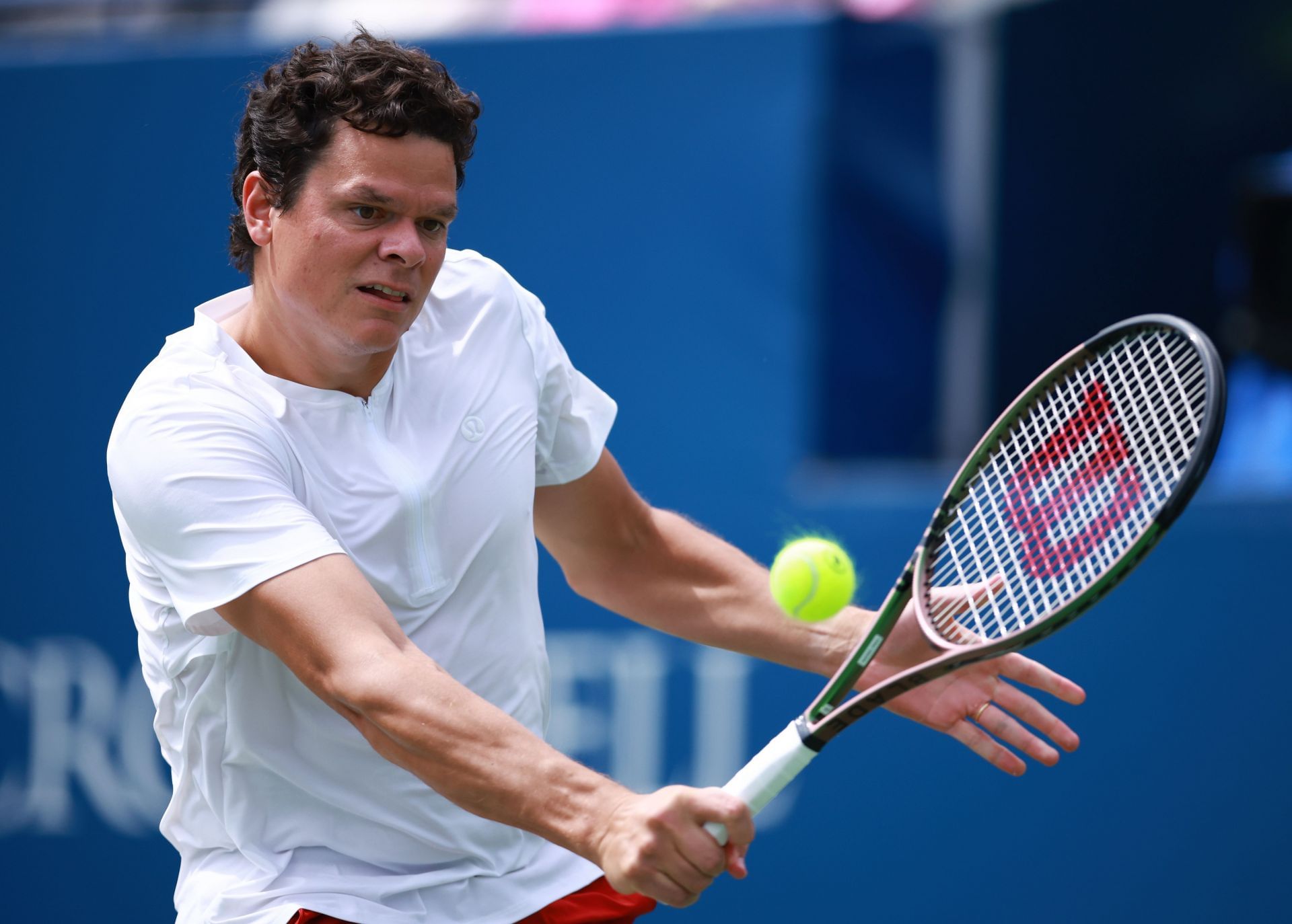 Milos Raonic at the 2023 Canadian Open.