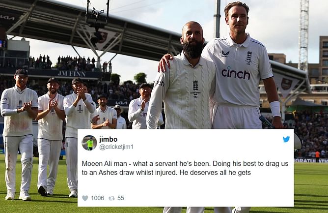 "Kohli career prolonged for six months"- Fans react as Moeen Ali announces Test retirement again after an impressive showing in Ashes 2023