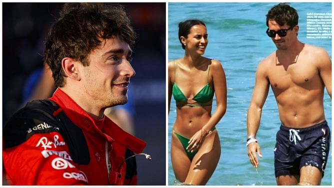 “The hug...the body heat” - Charles Leclerc and girlfriend Alexandra Saint Mleux’s summer break pics melt hearts on the internet