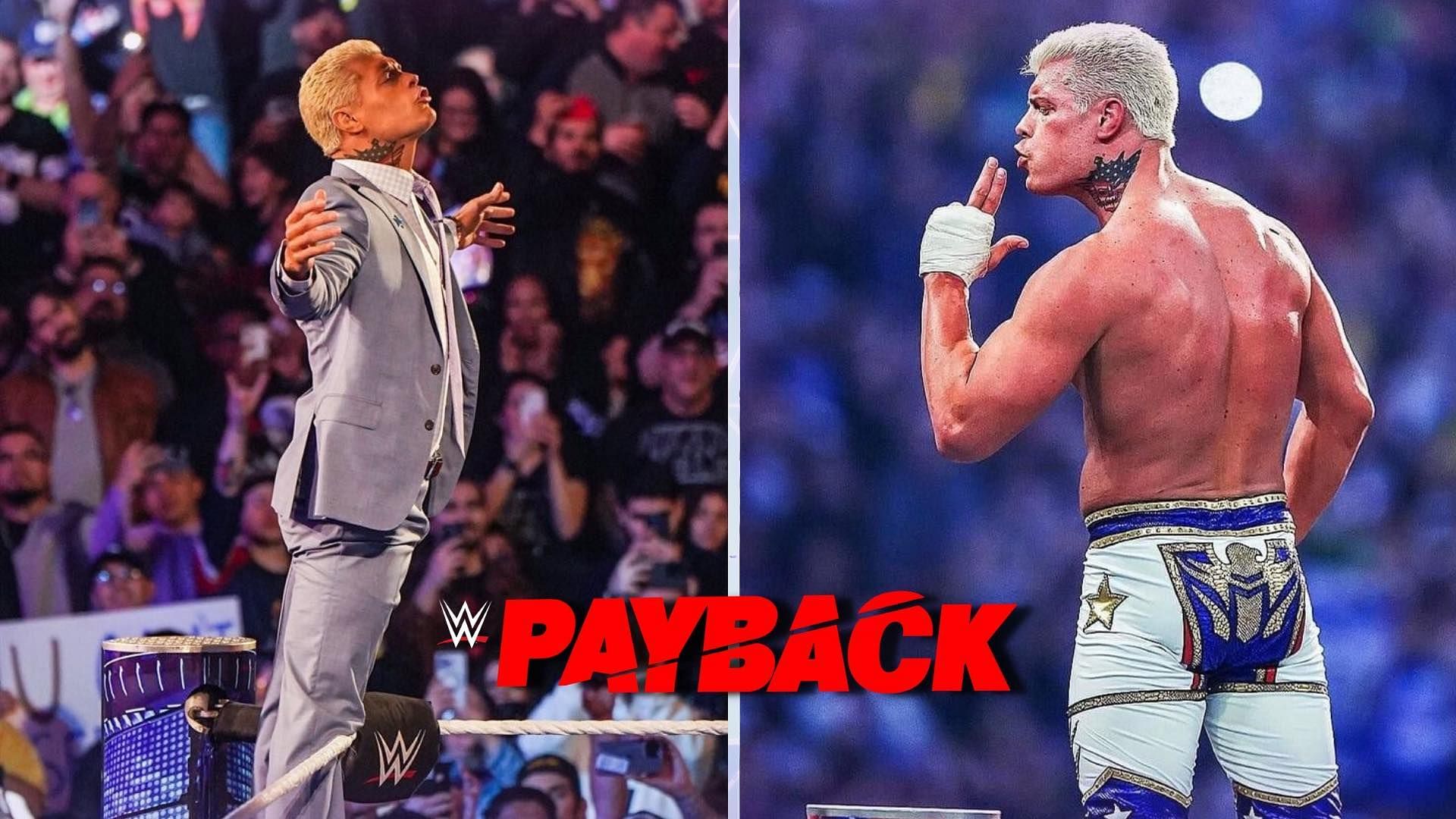 Cody Rhodes has been announced for WWE Payback 2023