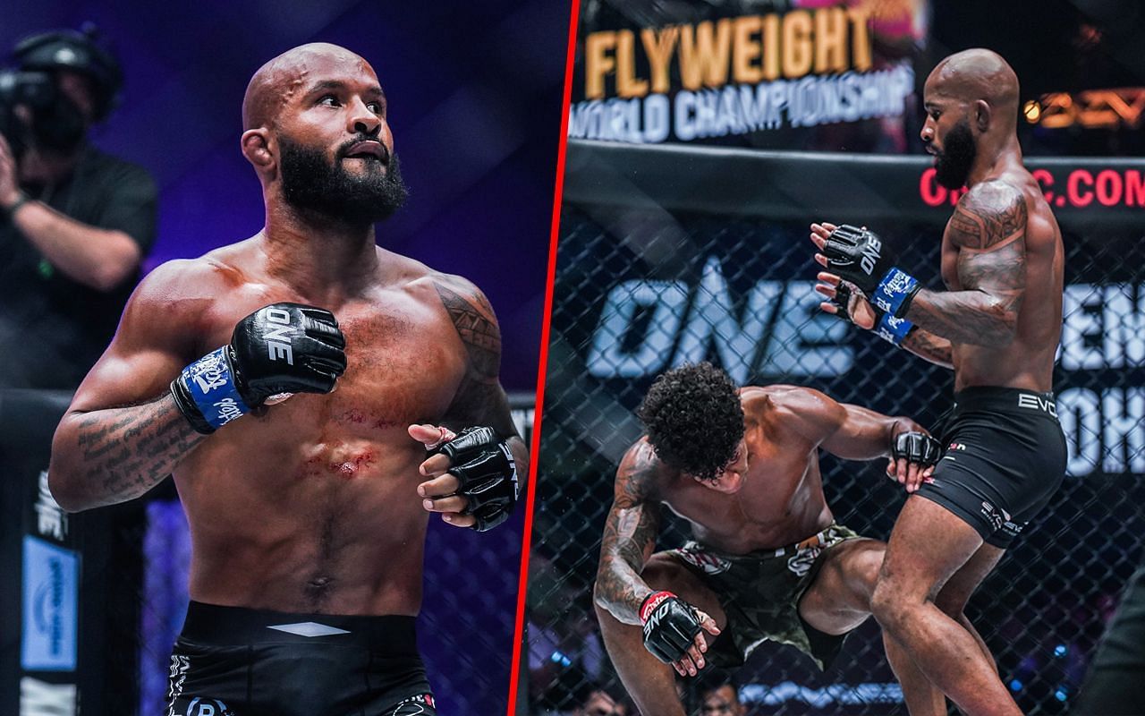 Demetrious Johnson, Adriano Moraes | Image courtesy of ONE