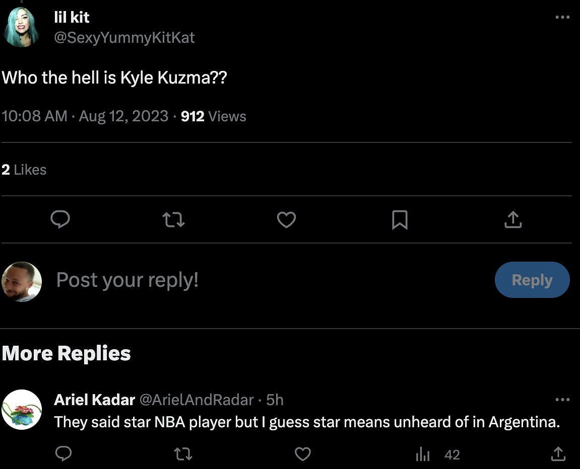 Fans jokingly ask who Kyle Kuzma is