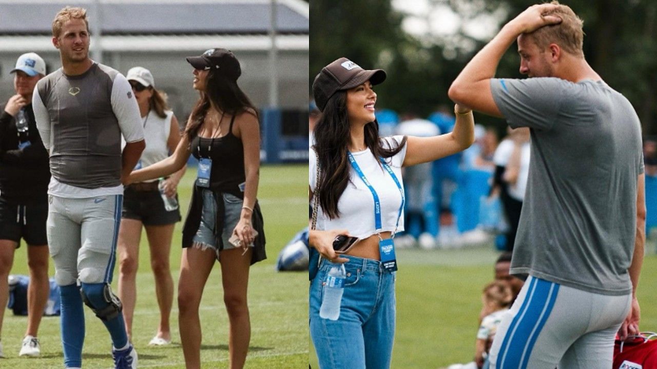 Christen Harper posted the following photos in a pre-season NFL hype post for fianc&eacute;e Jared Goff.