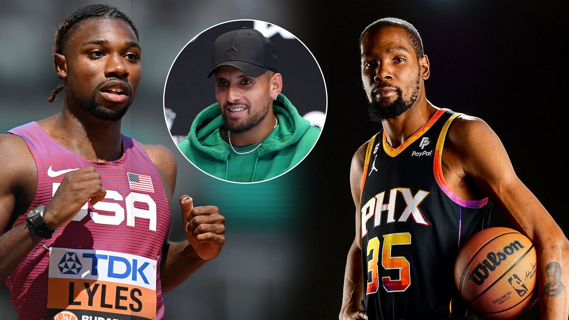 Nick Kyrgios Noah Lyles Kevin Durant