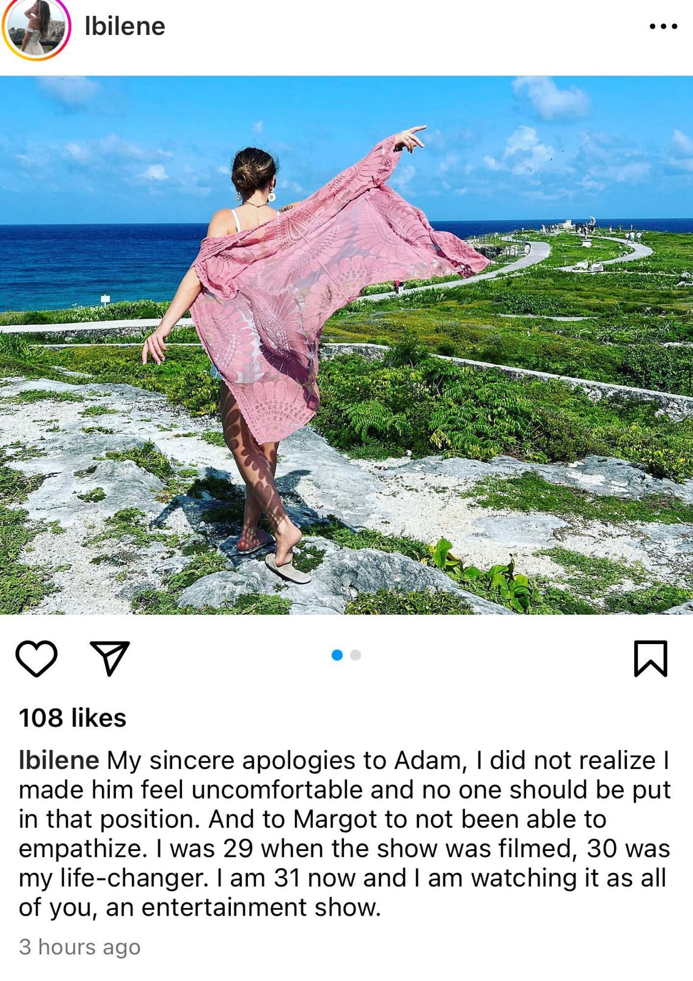 Below Deck Down Under Laura issues an apology (Image via Instagram/@ibilene)
