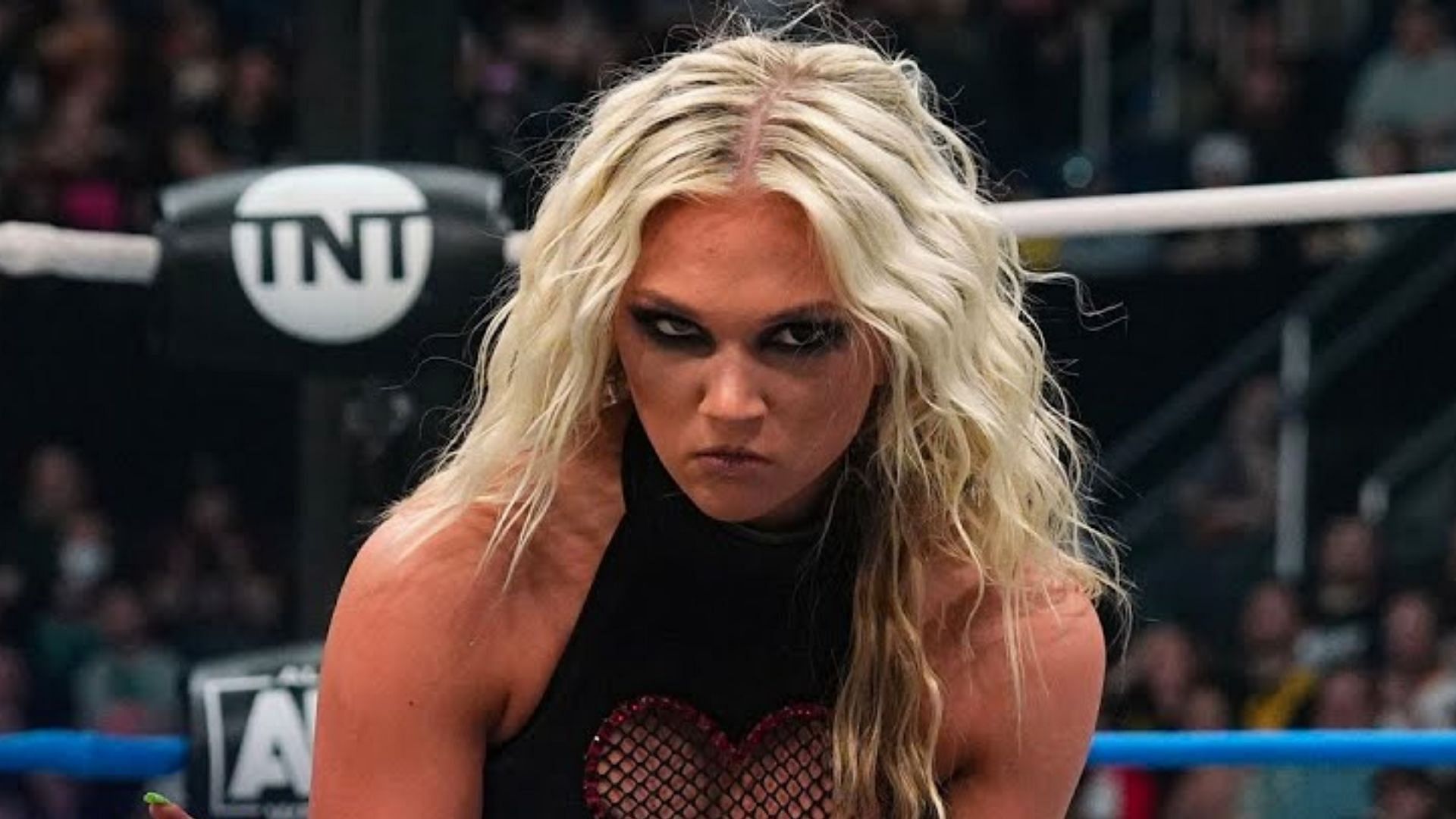 Julia Hart reacts following multiple male AEW stars' attack at All In 2023