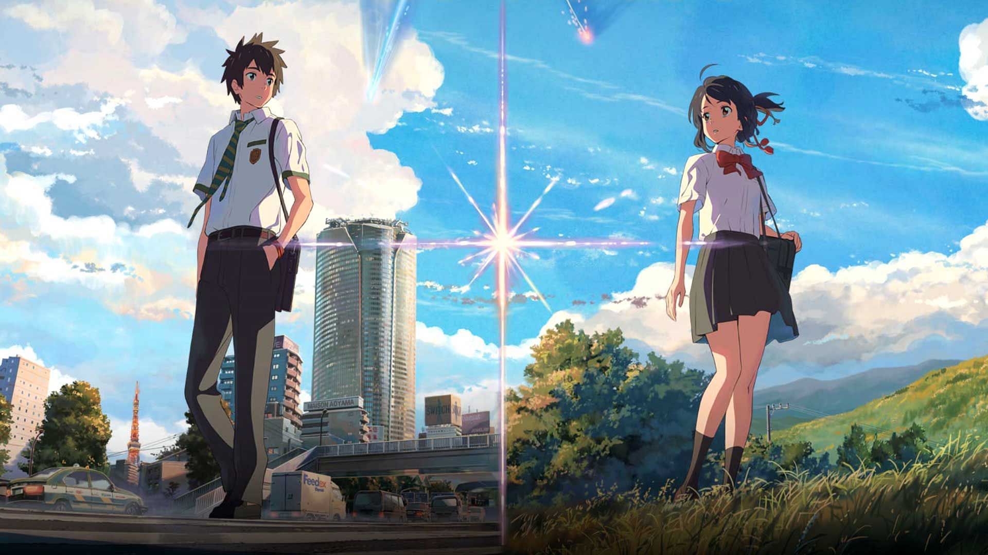 Anime film poster for Your Name (Image via CoMix Wave Films)