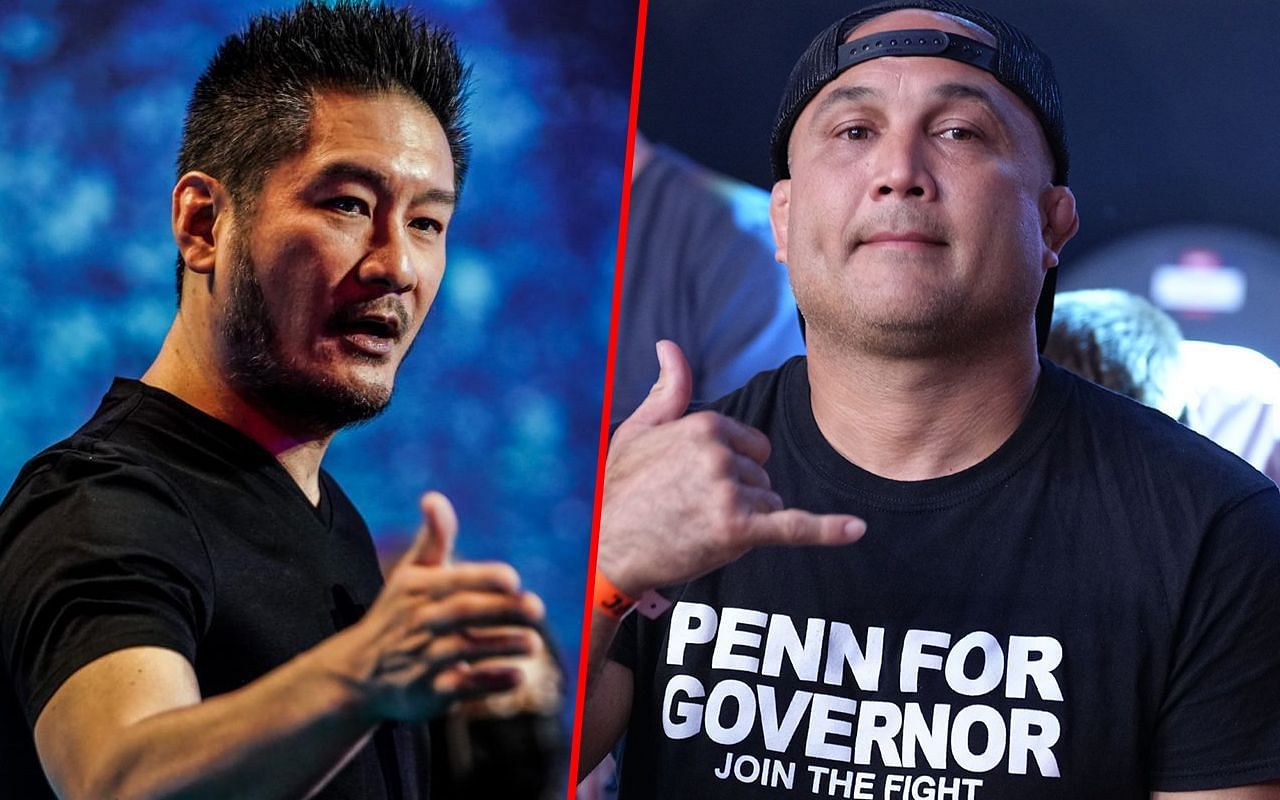 ONE CEO and Chairman Chatri Sityodtong (L) / MMA legend BJ Penn (R) -- Photo by ONE Championship