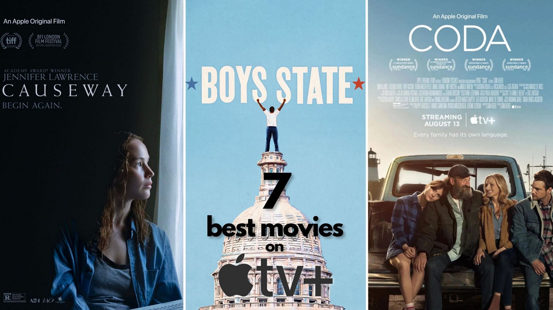 7 best movies on Apple TV+ right now (Images via Apple TV+)