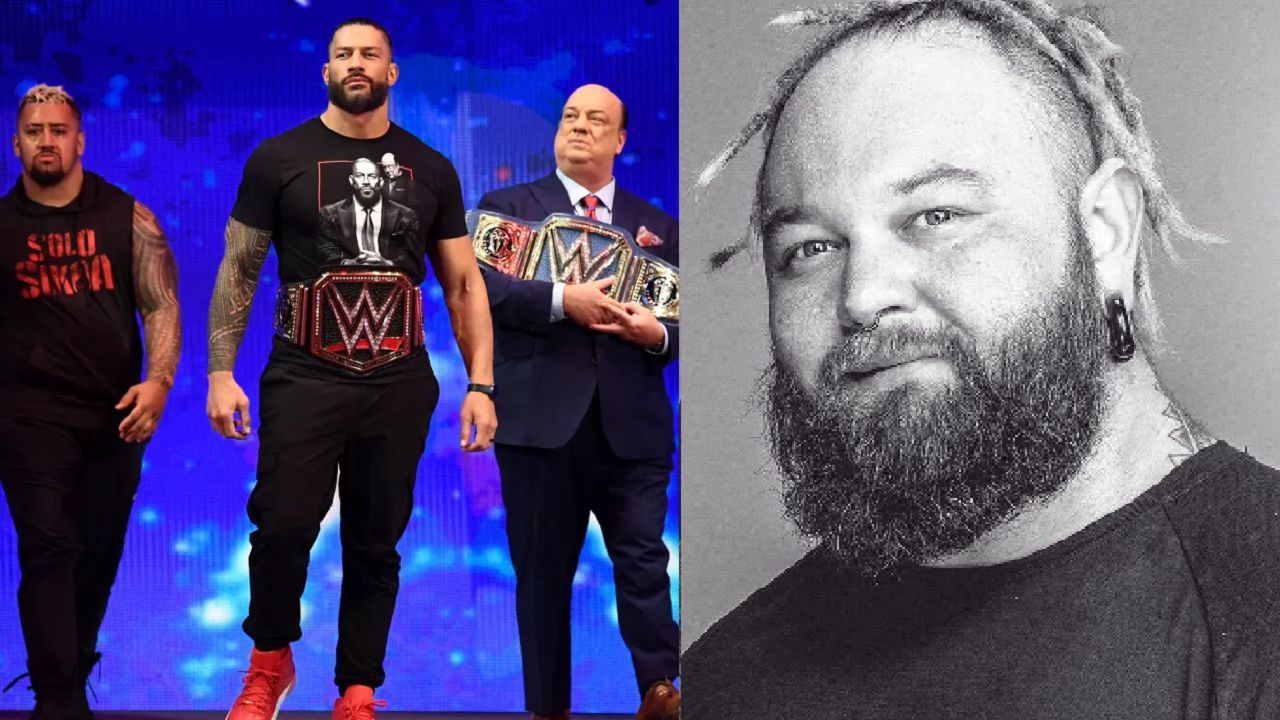 The Bloodline (left); Bray Wyatt (right)