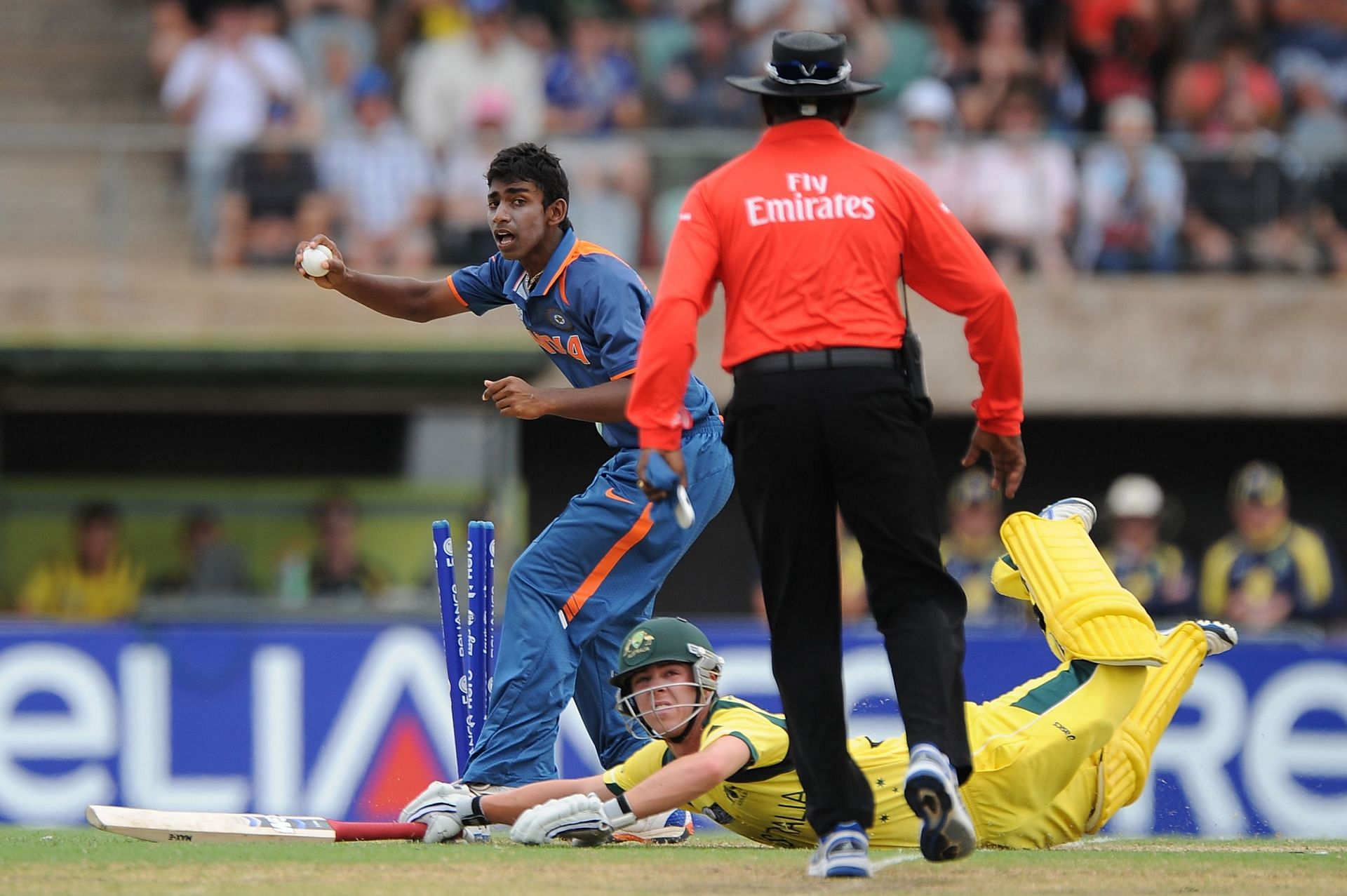 Baba Aparajith during the 2012 ICC World Cup final against Australia. (Pic: Getty Images)