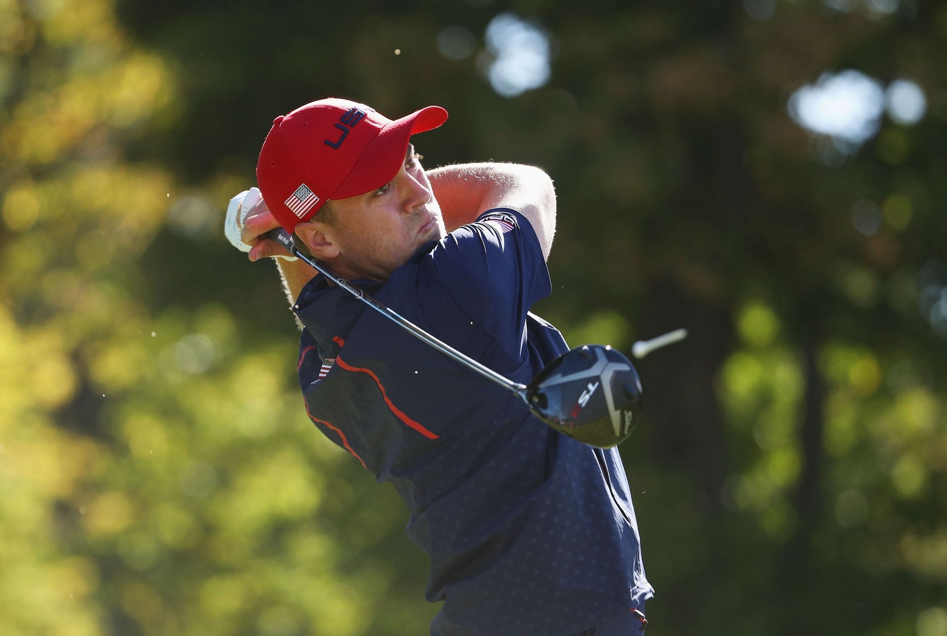 Jordan Speith at the 2018 Ryder Cup (via Getty Images)