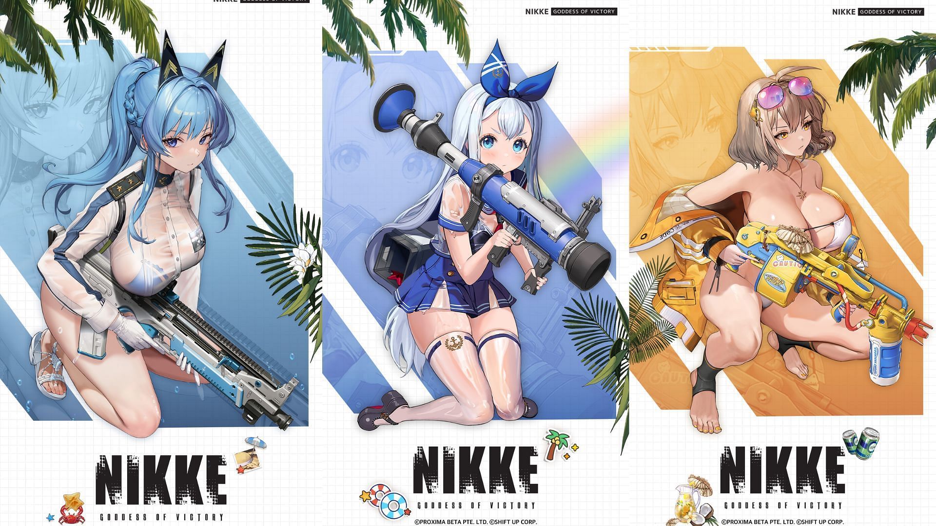 Helm, Anchor, and Anis: Sparkling Summer will debut in the upcoming Goddess of Victory NIKKE update (Image via Shift Up)