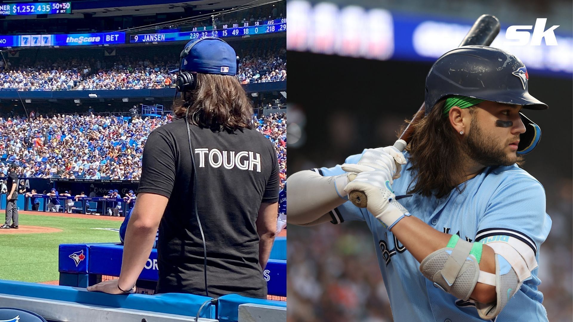 American League All-Star Bo Bichette of the Toronto Blue Jays and