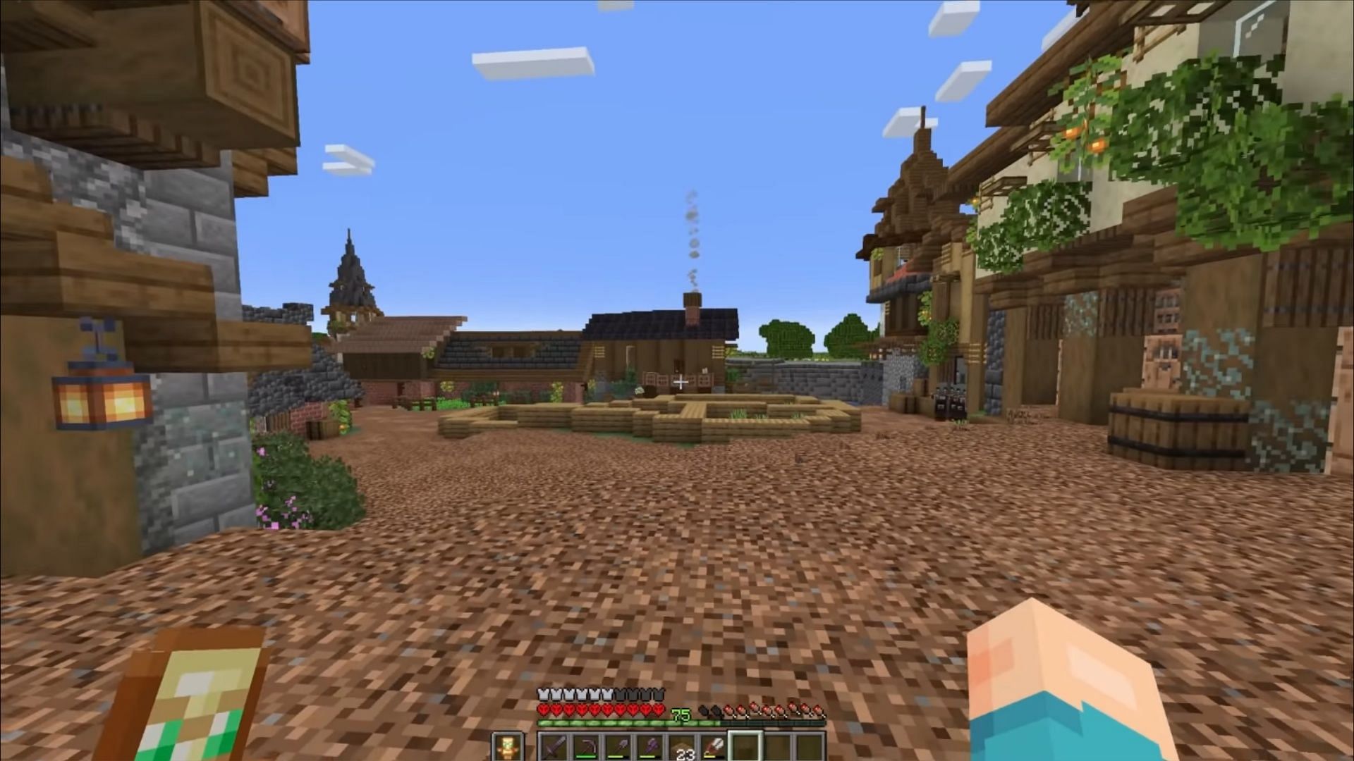 Mega Village in-game (Image via Mojang Studios)