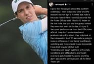 Carlota Ciganda's Instagram story (Image via Instagram/@carlotagolf)