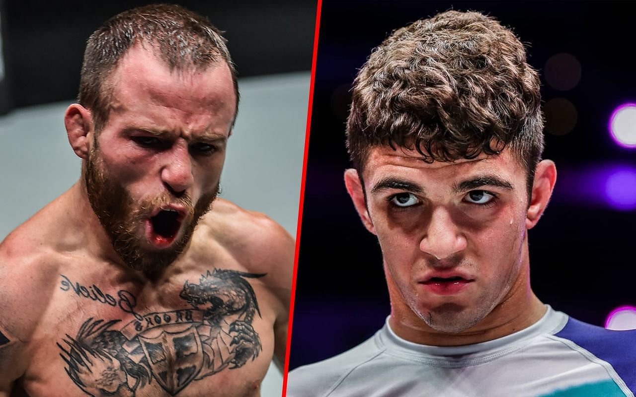 (left) ONE strawweight MMA world champion Jarred Brooks and (right) ONE flyweight submission grappling world champion Mikey Musumeci [Credit: ONE Championship]