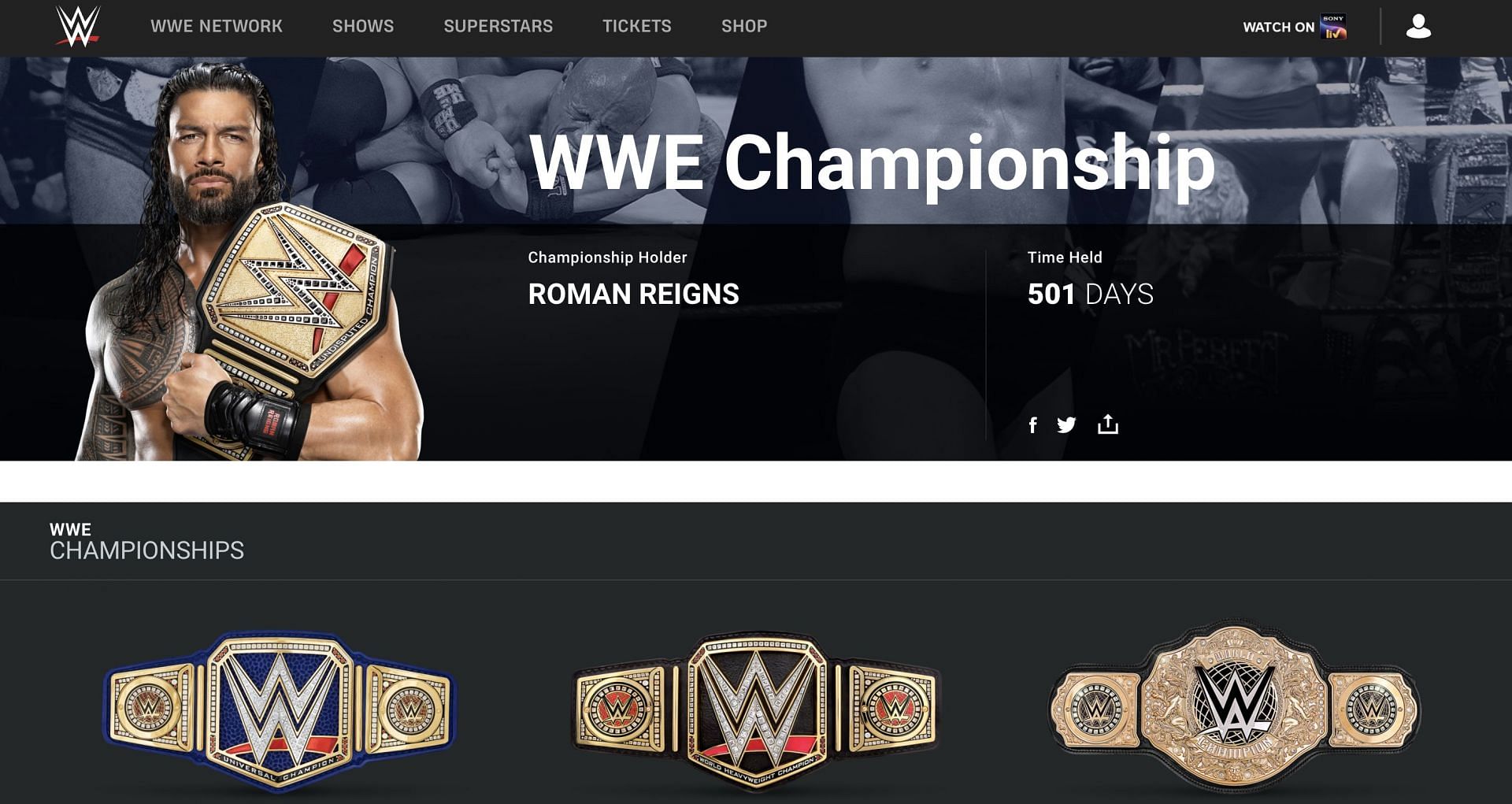 रोमन रेंस ने WWE चैंपियन के रूप में पूरे किए 500 दिन