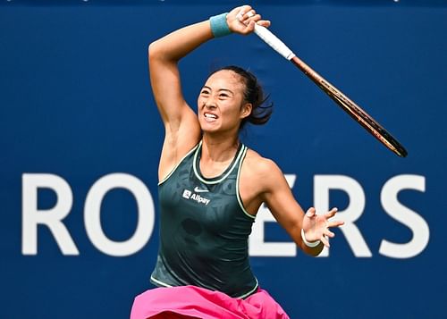 Zheng Qinwen made an early exit in Montreal.