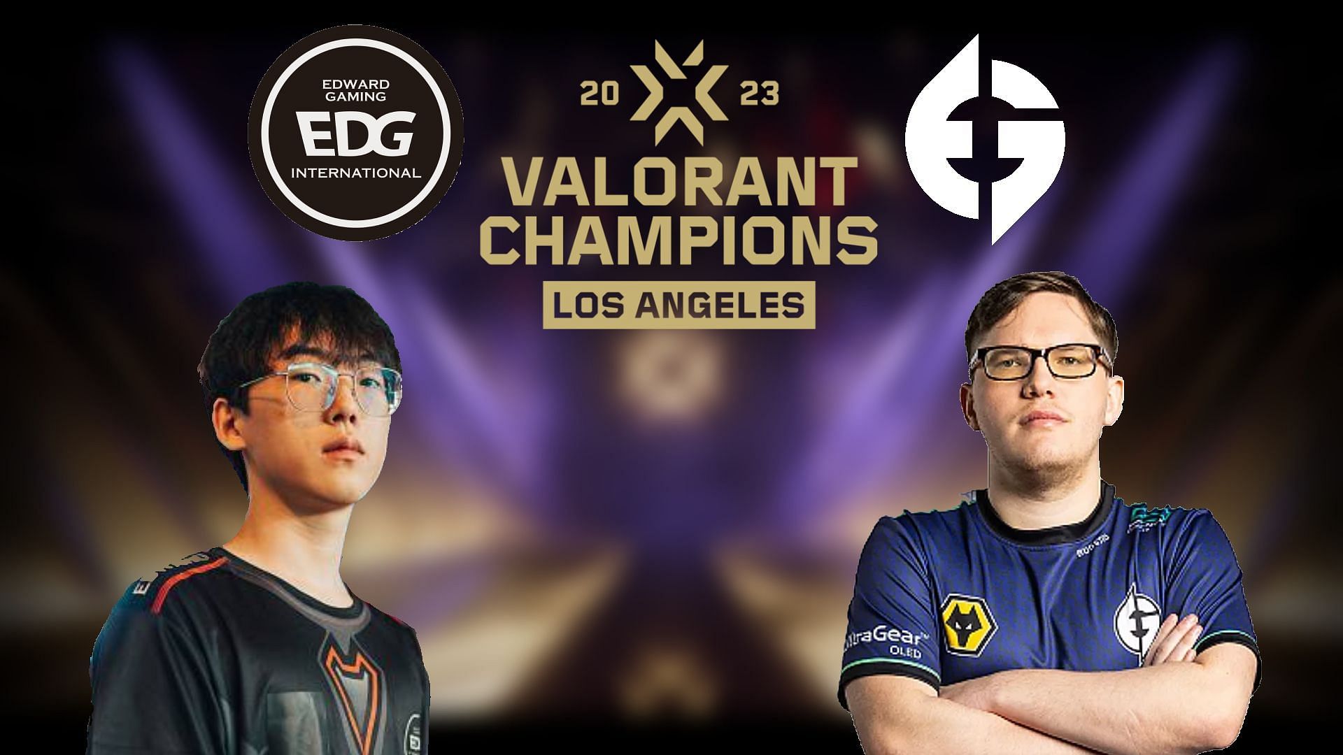 Evil Geniuses vs EDward Gaming at Valorant Champions 2023 (Image via Sportskeeda)
