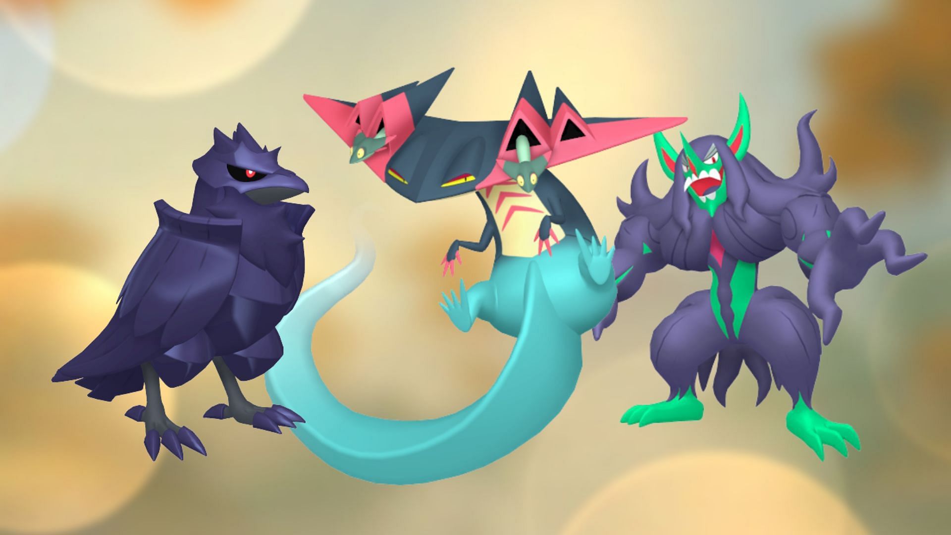 Corviknight, Dragapult, and Grimmsnarl are powerful Generation VII Pokemon missing in Pokemon GO (Image via Sportskeeda)