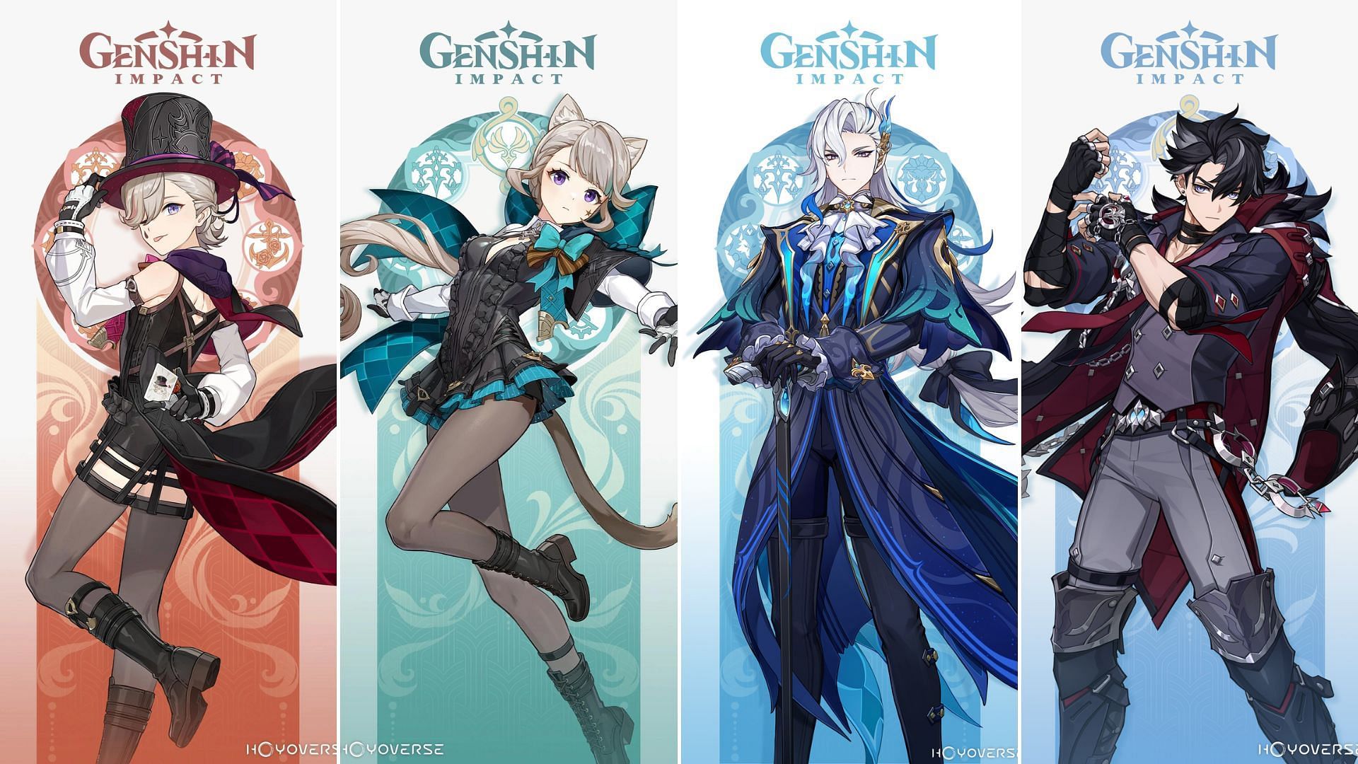Fontaine characters and their Arkhe alignment (Image via HoYoverse)