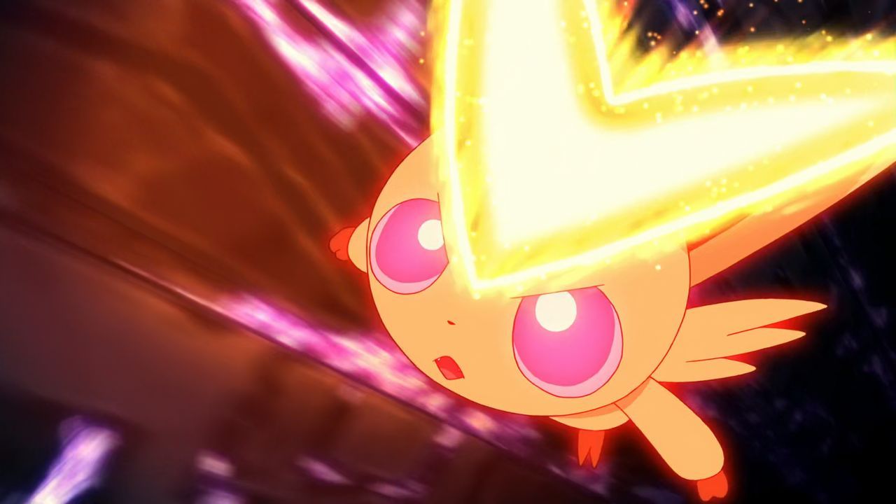 Victini as seen in the movie (Image via The Pokemon Company)