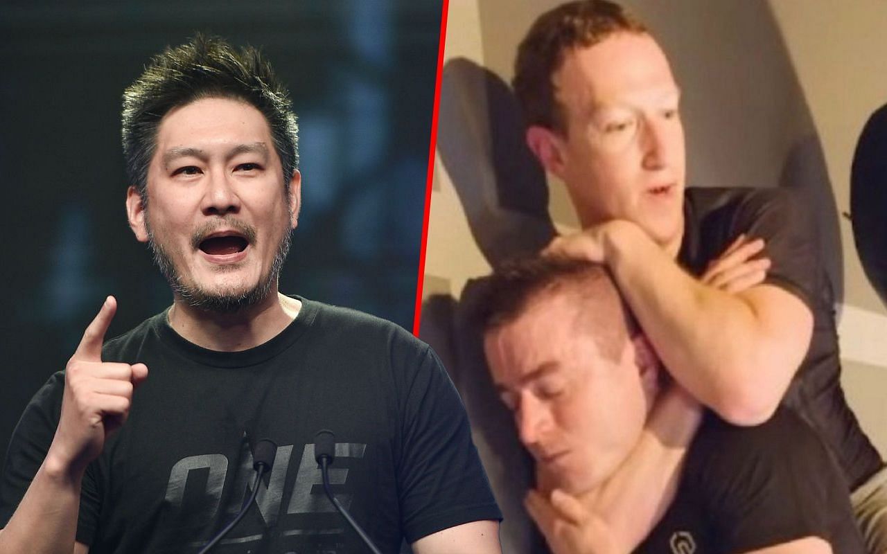 ONE CEO and Chairman Chatri Sityodtong (L) vouches for American business magnate Mark Zuckerberg (R) as a legit martial artist. -- Photo by ONE Championship