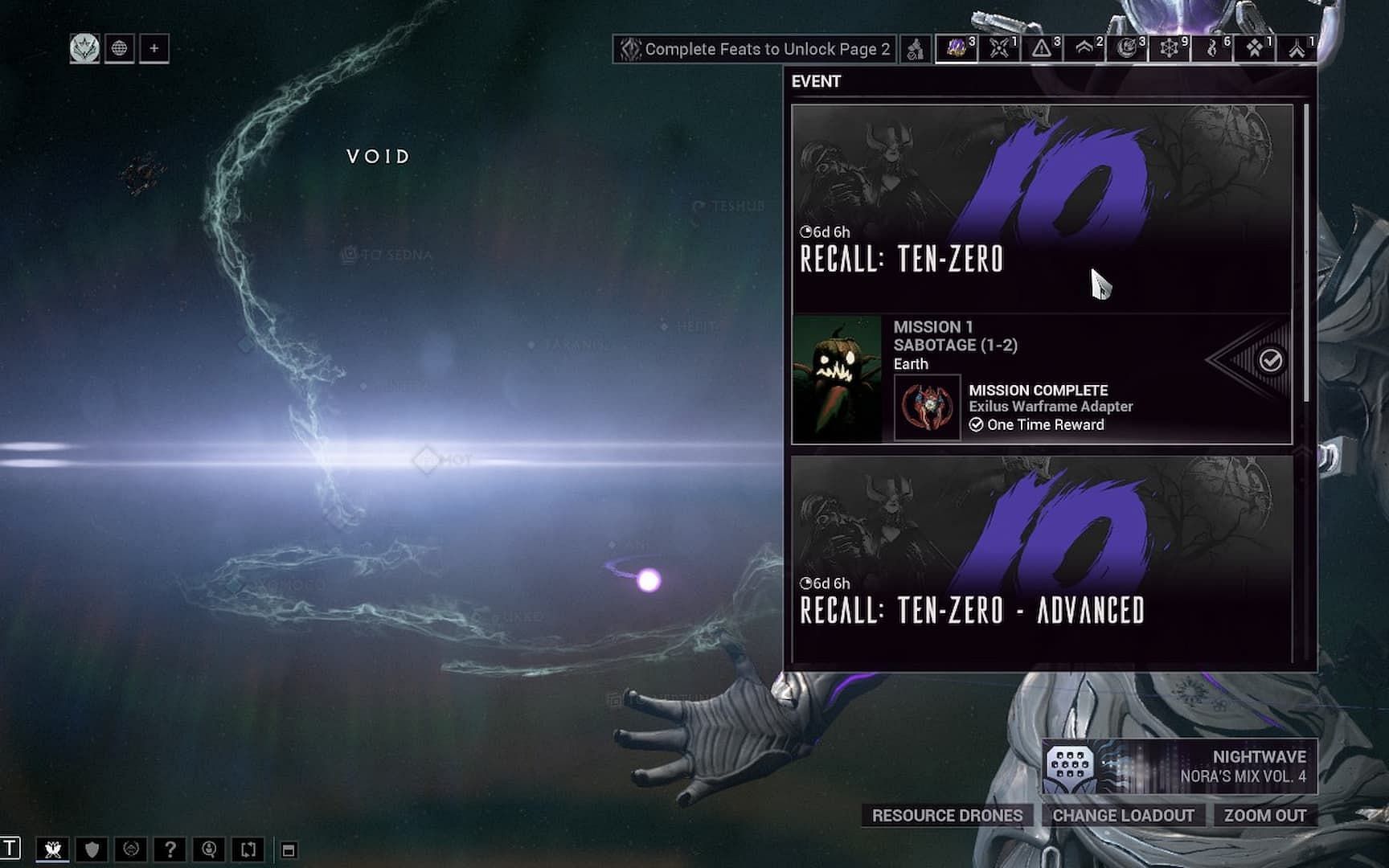 Warframe Jack O&#039; Naut boss can be found in the first Recall Ten Zero alert. (Image via Digital Extremes)