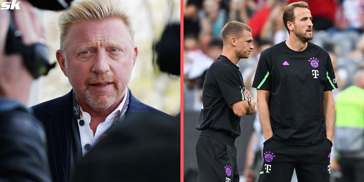 Boris Becker (L) and Harry Kane (R)