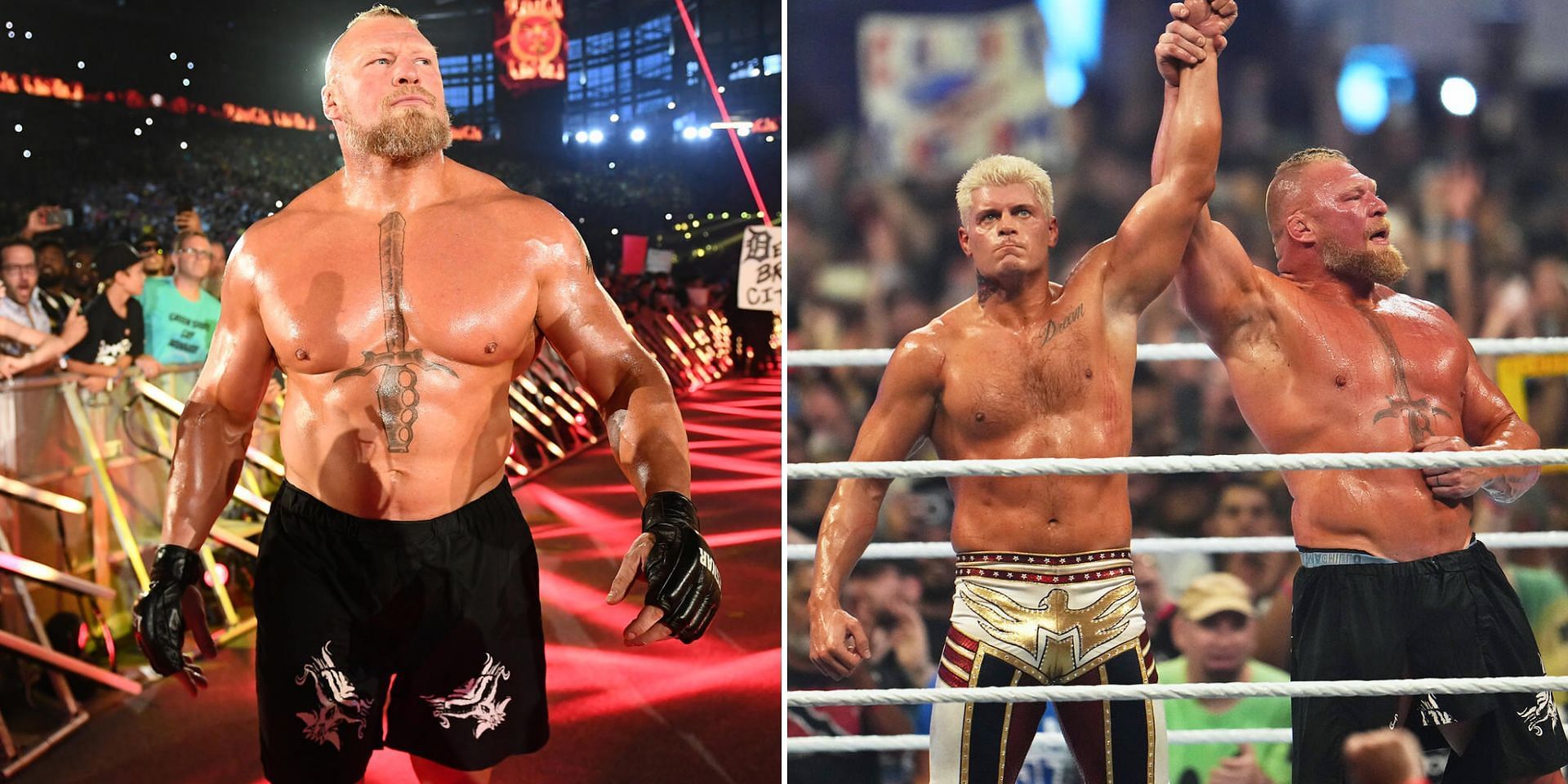 Brock Lesnar embraced Cody Rhodes after SummerSlam