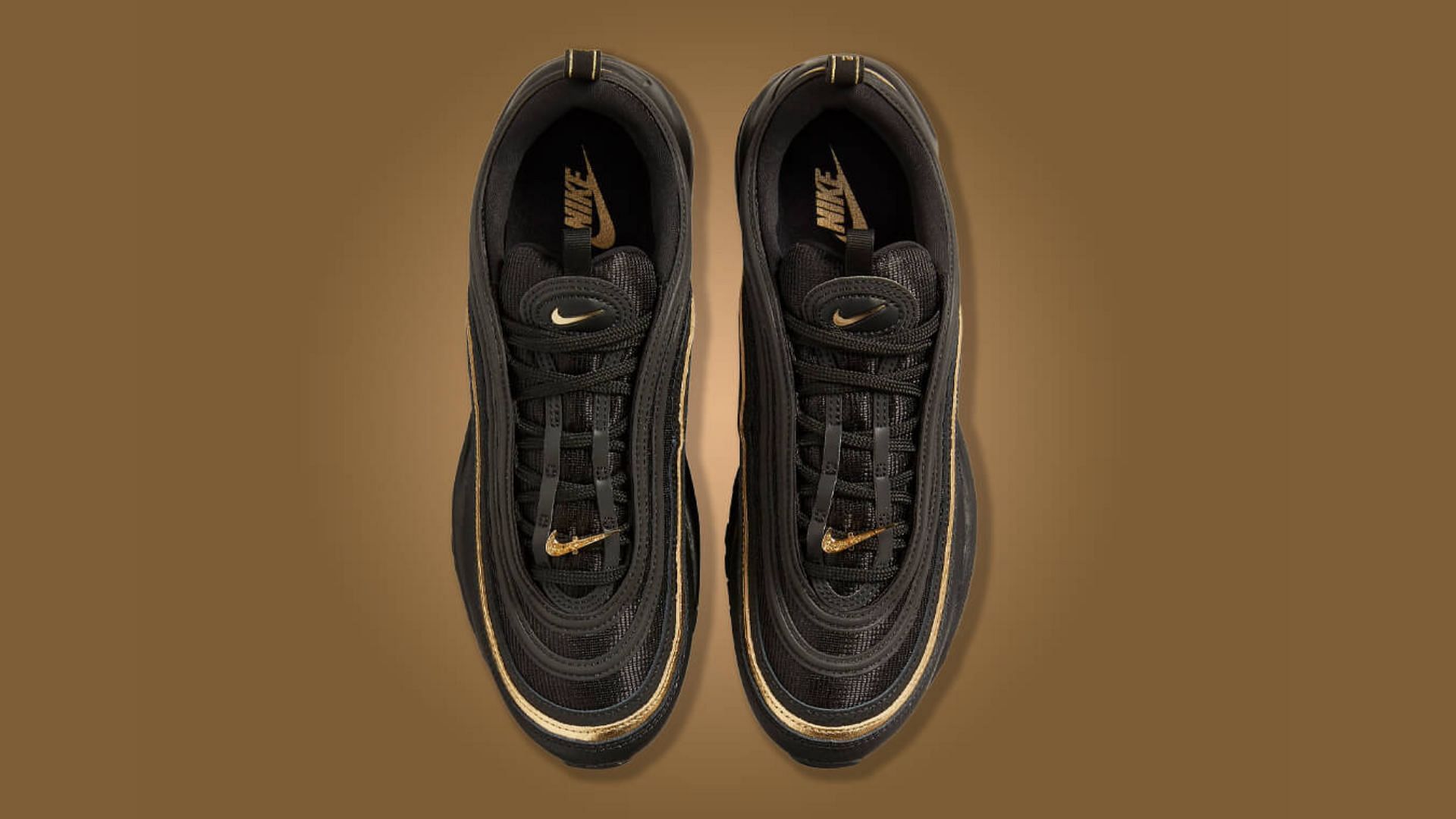 Gold black air max on sale 97