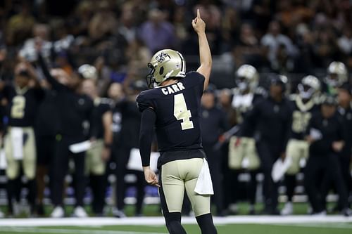 Derek Carr during Kansas City Chiefs v New Orleans Saints