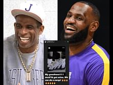 WATCH: Deion Sanders fulfills LeBron James' wish to wear Coach Prime's new Nike Colorado football cleats